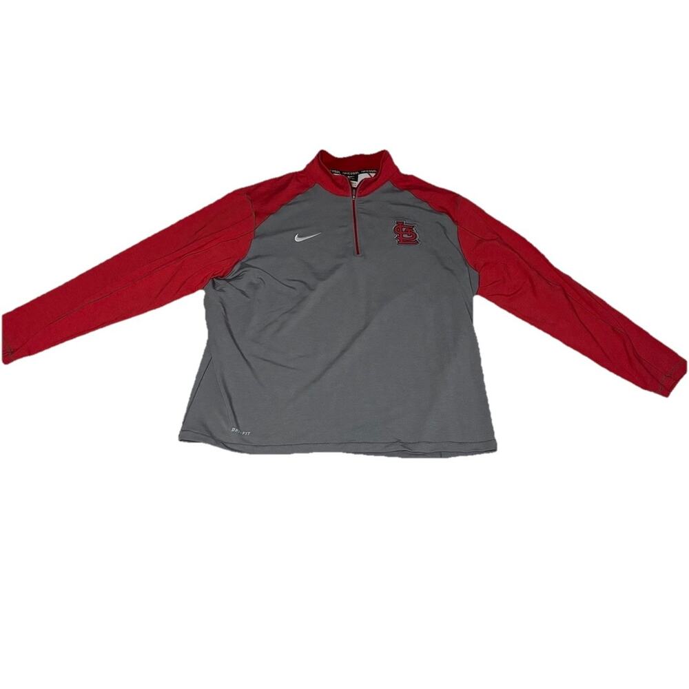 Nike Dri-FIT St. Louis Cardinals quarter-zip performance pullover Men’s Size XXL